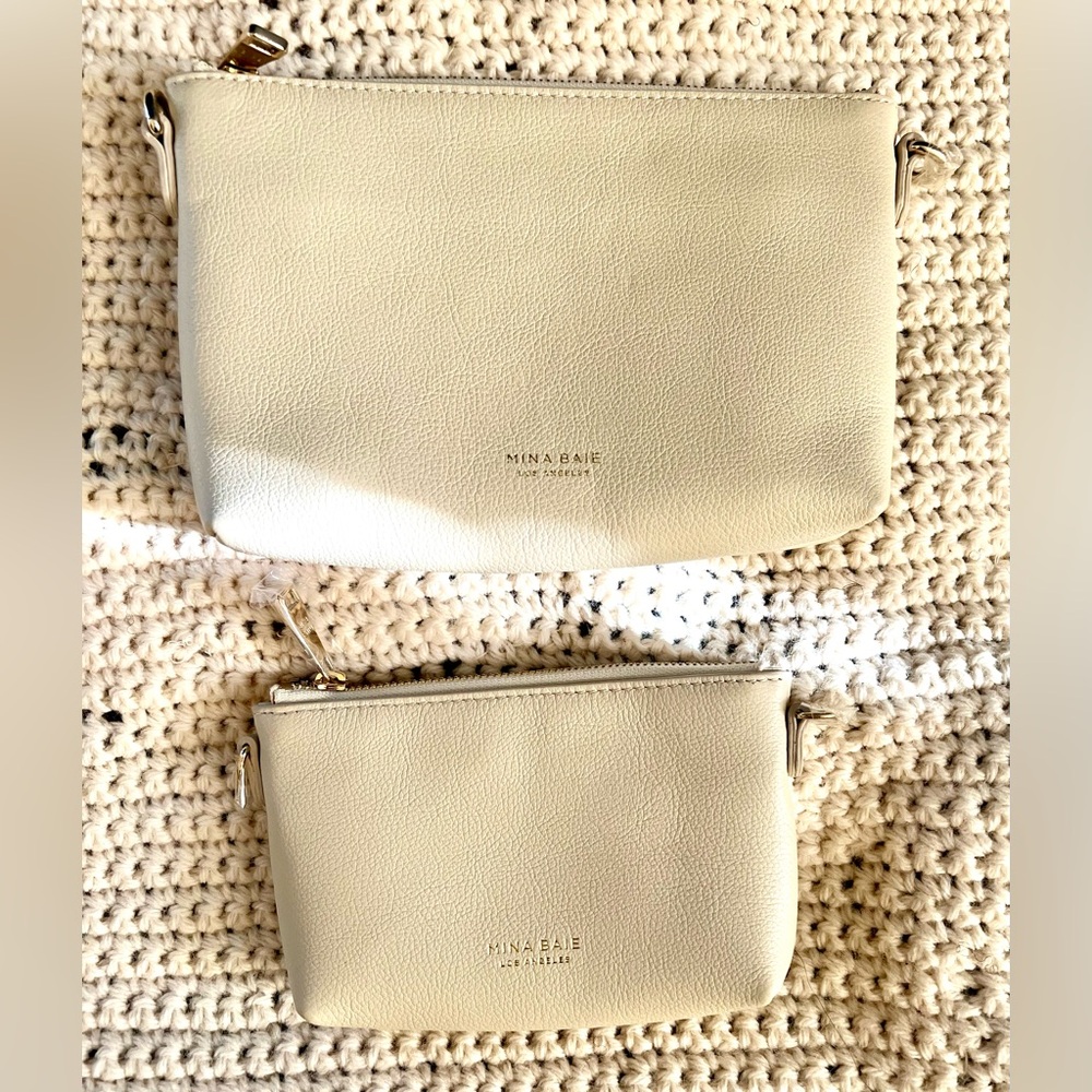 Mina Baie Bone Leather Pouches (small and medium)